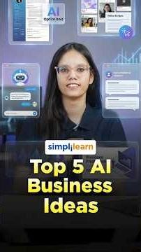 Top 5 AI Business Ideas 2026 | Top AI Businesess To Start With No Investment | #Shorts #Simplilearn