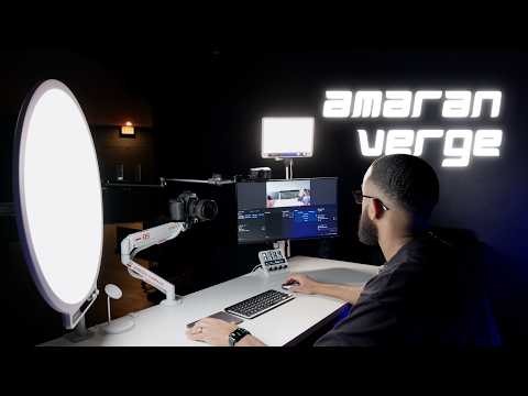 Building My YouTube Studio | Ep 3 Clean Desk Lighting with @amarancreators