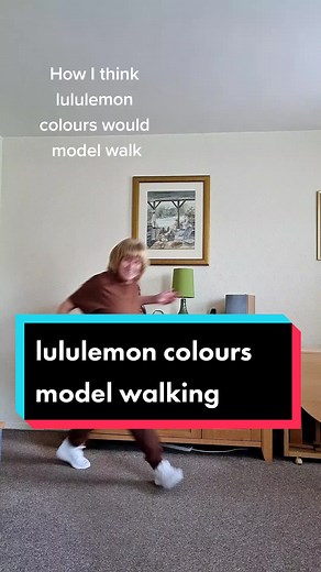 Colorful Lululemon Model Walking Showcase