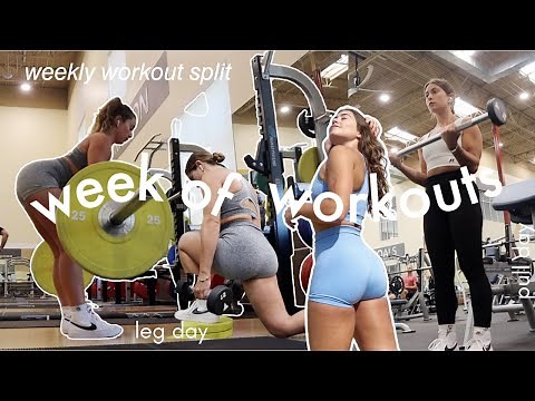 FULL WEEK of WORKOUTS | AYBL try-on haul, weekly workout split