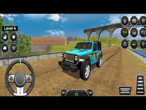 Experience offroad jeep driving with exciting levels and smooth control!