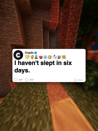 Kukul_Art: I haven't slept in six days. #cryptic #minecraftparkour #askreddit #scary #reddithorror #redditreadings #paranormal #fyp #horrorstoriestok #horror #nosleep #creeky