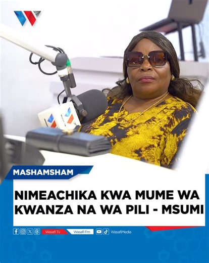 Wasafi FM on Instagram: "NIMEACHIKA KWA MUME WA KWANZA NA WA PILI - @binti_msumi Cc: @hadijahmzee @official_salmamzungu @ankali_mambi 🎥: @gasper_anton 🖥️ & ✍️: @jam_afrika_tz #Mashamsham2025"