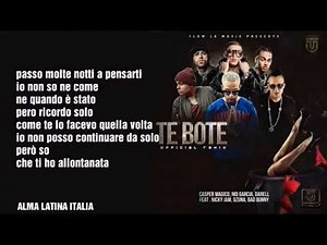TE BOTE - REMIX (traduzione/lyrics-italiano)