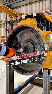 Install Rear Crankshaft Seal Ref818 #joevertotaldiesel #highlightseveryone #caterpillarengine #heavyequipment #fblifestyle @top fans | Total Diesel & Powertrain