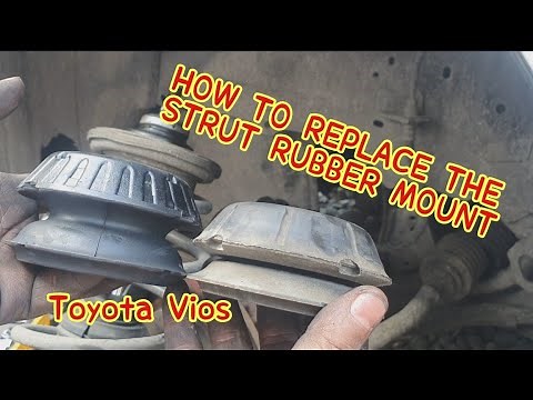 HOW TO REPLACE THE STRUT RUBBER MOUNT BUSHINGS | WIGGLING STEERING AND BRAKE SOUNDS | TOYOTA VIOS