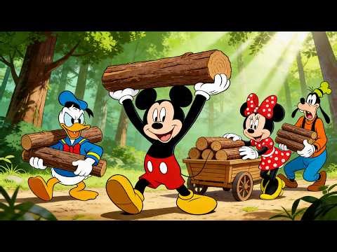 Mickey Mouse : The Wood Cart Challenge! 🌳🚧 Can They Carry It All?! | Mickey Mouse Animation