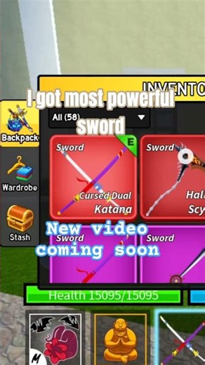 Finally I got most powerful sword in blox fruit. #roblox #bloxfruits