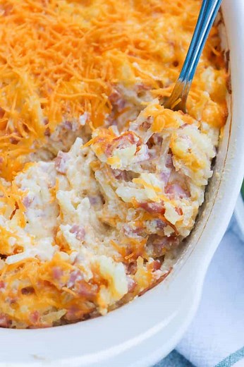 Cheesy Ham and Potato Casserole