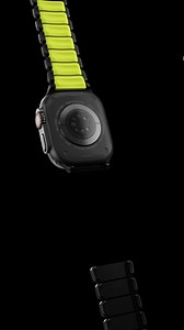 Meet the Stratos Band — the hybrid band for hybrid performance. Titanium links give strength like armor, while hidden FKM provides the flexibility to keep you comfortable all day. Designed from the ground up for your Apple Watch. | Nomad