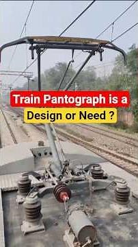 Train Pantograph is a design or Need ? Working #electrical #trainpantograph #science #shorts
