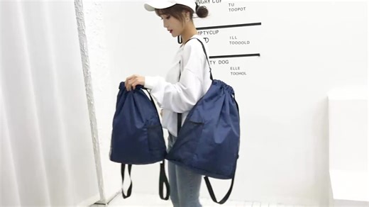 Unisex Waterproof Double Shoulder Strap Drawstring Gym Sport Bag String Backpack Outdoor Training Basketball Bag Backpack