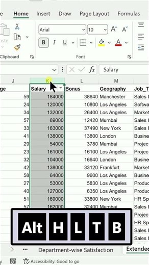 Highlighting Bottom 10 Values