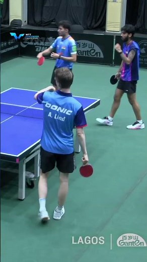 Did it hit the edge?🤔 What do you think? #WTTLagos #TableTennis
