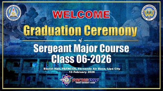 Graduation Ceremony of Sergeant Major Course Class 06-2026 | Air Education and Training Command
