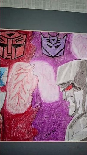 my Optimus Prime and Megatron drawing (finished)