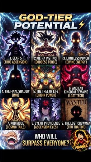 Who Has The Highest Potential In Anime? ⚡ (9 GOD-TIER Characters)