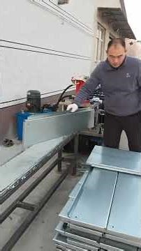 Metal Floor Deck Sheet Roll Forming Machine Working In Client Workshop