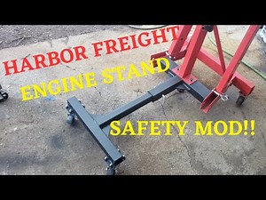 SAFETY MOD FOR HARBOR FREIGHT ENGINE STAND.