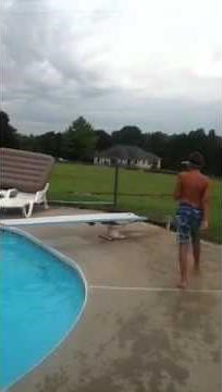 How to do a frontflip off a diving board !