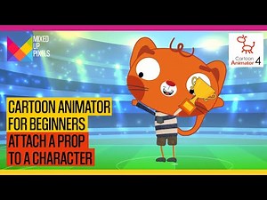 Cartoon Animator 4 - Attach a prop to a character #cartoonanimator