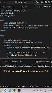 JavaScript Event Listeners Explained | Complete Guide for Beginners & Developers