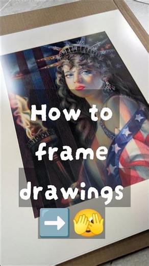 How To Frame Art On Paper At Home 💥 #bestartchannel #frameart