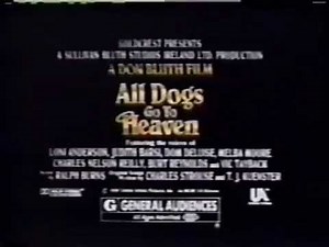 All Dogs Go To Heaven commercial 1989