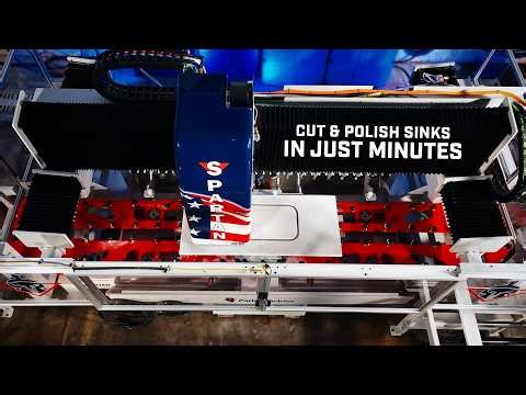 SPARTAN™ CNC Router for Sink Cutting, Polishing, Seam Cleanup, Drainboards & More