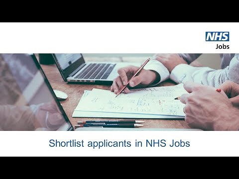 Employer - NHS Jobs - Shortlist applicants - Video - Aug 24