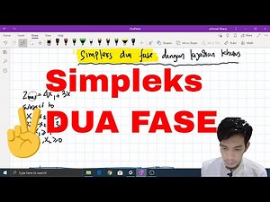 Kuliah Online | Program Linear | Simpleks | Dua Fase (No Feasible Solution)