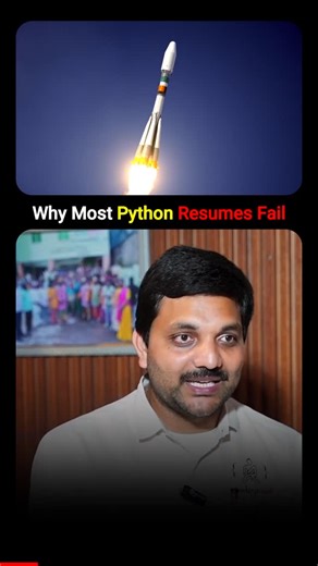 Uppugundla Sairam on Instagram: "Python alone is not a skill. How you use it matters. Go deep in one core skill. Connect it with multiple technologies. Depth builds confidence. Breadth builds opportunities. That’s how strong resumes are built. 👉 Save this before updating your resume. #PythonDeveloper #ResumeBuilding #CareerGrowth #TechCareers #DataScience #WebDevelopment #AIandML #LearnBuildGrow"