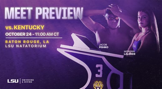 LSU Swim & Dive to Face Off Against Kentucky in Home Opener