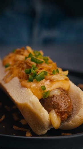 Cheesy Beef Hot Dogs #food #cooking #recipe #gourmet #homechef #easyrecipes #beefrecipe #beef