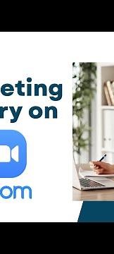 How to See Meeting History on Zoom Apps