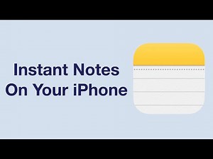 How to Set Up And Use Instant Notes on iOS