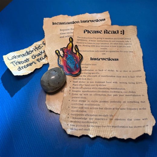 Manifestation Spell Kit for Beginner Simple Withccraft Ritual Incantation Crystal Bundle - Etsy