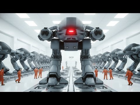 Inside the OCP High-Security Lab — Manufacturing the ED-209 Urban Pacification Droid (Full Process)