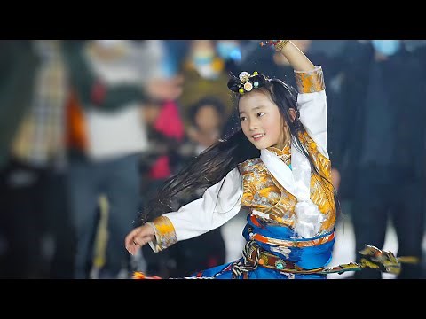 雍吉 | 欢快的藏族舞蹈！小卓玛节奏感超强！Tibetan Gracefully Dances チベット踊り 장족 무용 तिब्बती नृत्य