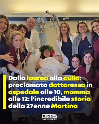 Skuola.net on Instagram: "Segui @skuolanet se preferiresti partorire piuttosto che dare il prossimo esame! POV: Hai la discussione della tesi alle 9:40 e il parto alle 12:17 Il piccolo Francesco aveva fretta di nascere, così Martina ha deciso di non scegliere e ha fatto ENTRAMBE le cose! Dal letto d’ospedale in pigiama è diventata Dottoressa e, poco dopo, mamma del suo bambino. Questa sì che è una sessione di laurea che non si può dimenticare. Scopri di più su questa incredibile storia commentan