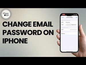 How to Update Email Account Password on iPhone