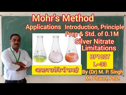 Mohr's Method in Full detail | Principle, Application, Limitation | Phar. Analysis | BP102T | L~33