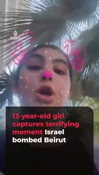🇮🇱🇱🇧 | Una niña de 13 años capturó el momento en que Israel inició su ataque contra Beirut, mientras corría con su padre para escapar. En el primer día del alto el fuego entre EEUU e Irán, Israel afirmó haber atacado más de 100 objetivos en 10 minutos, causando cientos de muertos.