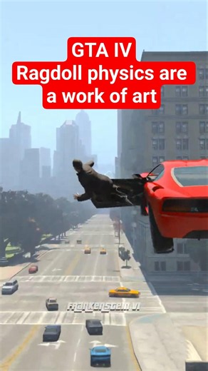 GTA 4 ragdoll physics are a work of art 🎨#gta #gta4 #gtaiv