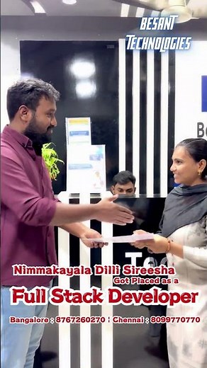 Full Stack Training in Bangalore for Freshers with Placements | Besant Technologies
