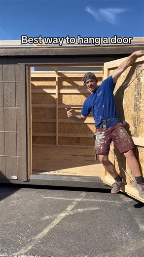 Pro Shed Builder | How to install your shed door properly. #construction #diy #shed #woodworking #carpenter #storageshed #viral #relatablereels | Instagram
