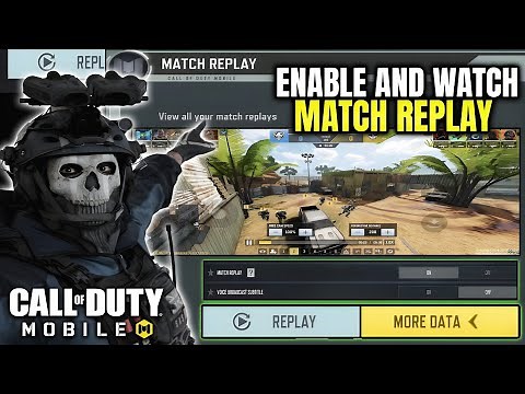 Match Reply - How To Enable Match Replay & Watch Match Replay in Cod Mobile | Codm Replay Match