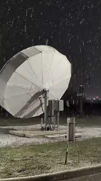 Snow fills the night sky in Charleston, West Virginia