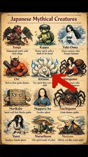 “KITSUNE Is Not Just a Fox — Japan’s Most Dangerous Spirit” #shorts #Kitsune #JapaneseFolklore