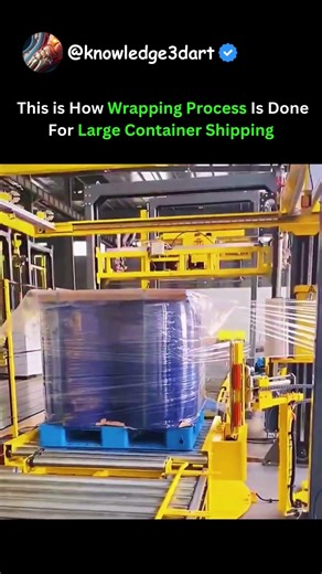 This is How Wrapping Process Is Done For Large Container Shipping